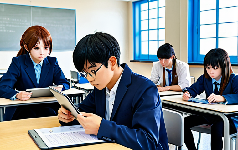 **

"A group of fully clothed anime-style students in a classroom setting, reviewing team formations on tablets. The scene emphasizes strategic planning and collaboration. Safe for work, appropriate content, professional, modest attire, perfect anatomy, natural proportions, high quality, family-friendly."

**
