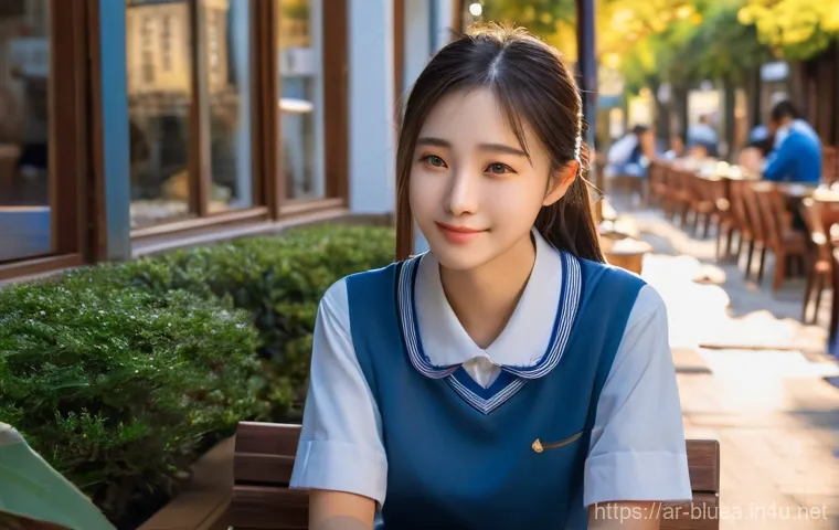 블루아카이브 목소리 연기 정보 - A "Blue Archive" student, Hoshino, in her characteristic school uniform, is depicted sitting comfort...
