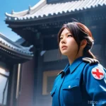 블루아카이브 탱커 추천 캐릭터 - **Prompt:** "A vibrant, dynamic illustration in the style of Blue Archive, featuring Tsubaki in a re...